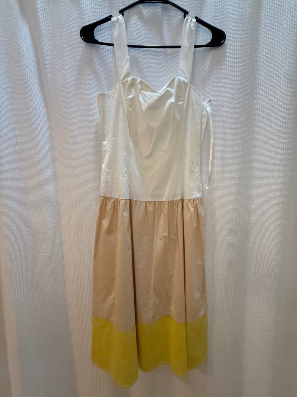 Three toned drop waist dress